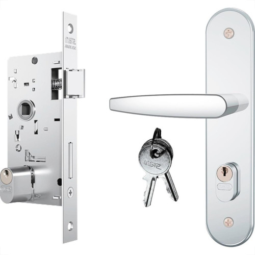 Fechadura Stam Externa Inox Alavanca - 804/33 Fechadura Stam Externa Inox Alavanca - 804/33