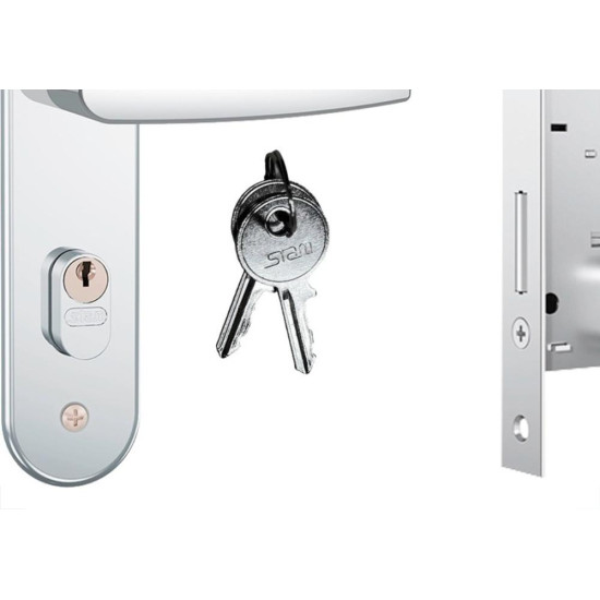 Fechadura Stam Externa Inox Alavanca - 804/33 Fechadura Stam Externa Inox Alavanca - 804/33