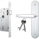 Fechadura Stam Interna Inox Alavanca - 814/33 Fechadura Stam Interna Inox Alavanca - 814/33