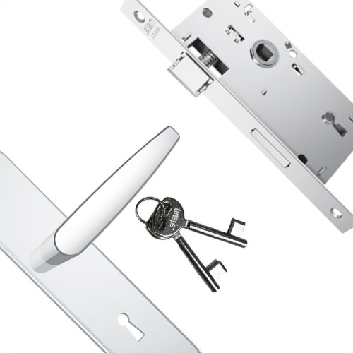 Fechadura Stam Interna Inox Alavanca - 814/33 Fechadura Stam Interna Inox Alavanca - 814/33
