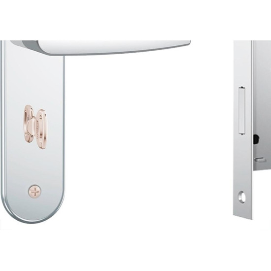 Fechadura Stam Banheiro Inox Alavanca - 824/33