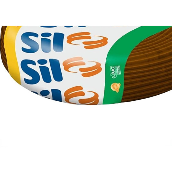 Fio Cabo Paralelo Sil Marrom 2X2,5Mm - 100M