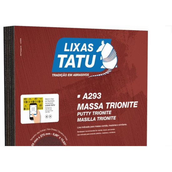 Lixa Massa Trionite 50 - Kit C/50 Pecas