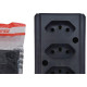 Tomada Barra Interneed 2 Polos +Terra Preta 10A. Tripla