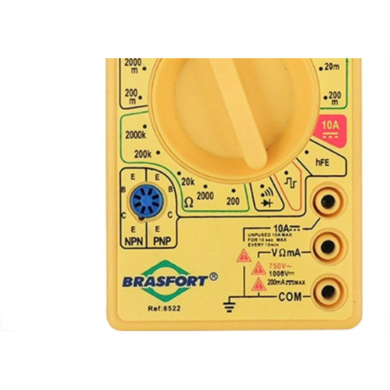 Multimetro Digital Brasfort Display 2,5'' - 7914 Multimetro Digital Brasfort Display 2,5'' - 7914