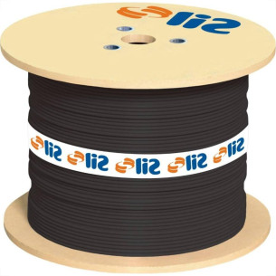 Cabinho Carretel Sil 6,0Mm Preto Com 600M