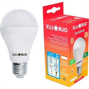 Lampada Led Bulbo Ourolux A55 - 6W. 3000K.