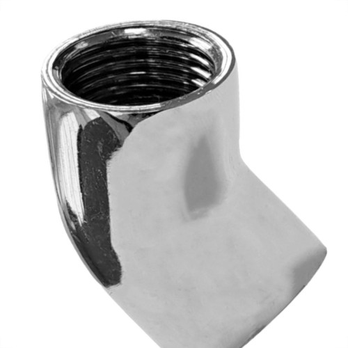 Joelho Latao Cromado Metais Rei 45º 1/2'' Joelho Latao Cromado Metais Rei 45º 1/2''