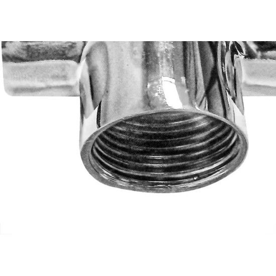 Te Latao Cromado Metais Rei Reducao 3/4X1/2'' Rr Te Latao Cromado Metais Rei Reducao 3/4X1/2'' Rr