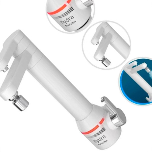 Torneira Eletrica Hydra Com Filtro Puravitta Parede Branca 220V. Torneira Eletrica Hydra Com Filtro Puravitta Parede Branca 220V.