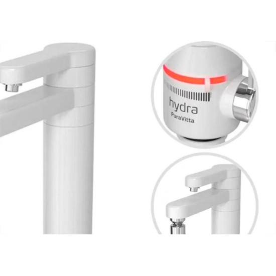 Torneira Eletrica Hydra Com Filtro Puravitta Parede Branca 220V. Torneira Eletrica Hydra Com Filtro Puravitta Parede Branca 220V.