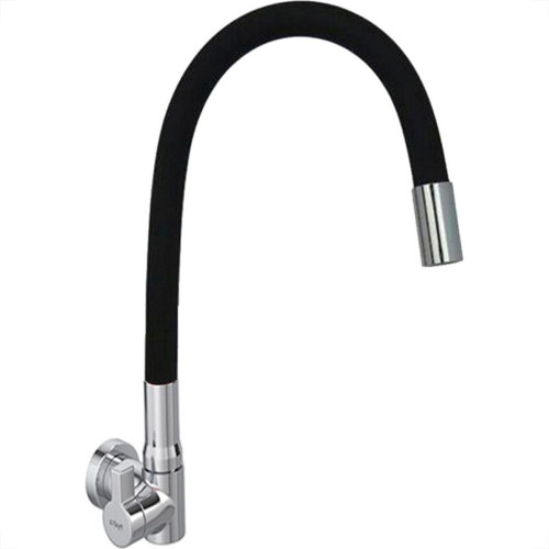 Torneira Gourmet Flex Parede Bica Movel Metal Hydramotion Preta - 1/4 Volta Torneira Gourmet Flex Parede Bica Movel Metal Hydramotion Preta - 1/4 Volta