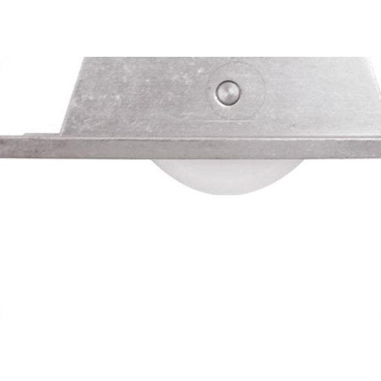 Roldana Para Portao Nylon ''V'' Com Suporte De Aluminio 75Mm - Kit C/2 Pecas Roldana Para Portao Nylon ''V'' Com Suporte De Aluminio 75Mm - Kit C/2 Pecas