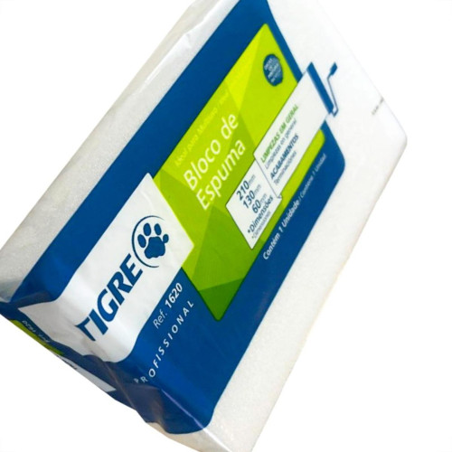 Espuma Em Bloco Tigre 6Cm X 13Cm X 21Cm - Kit C/12 Pecas Espuma Em Bloco Tigre 6Cm X 13Cm X 21Cm - Kit C/12 Pecas