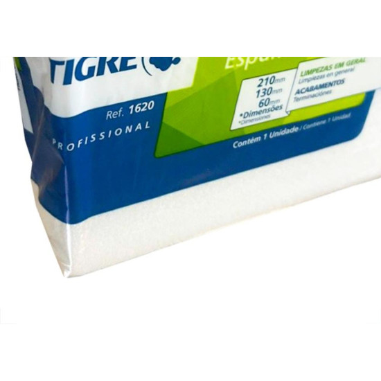 Espuma Em Bloco Tigre 6Cm X 13Cm X 21Cm - Kit C/12 Pecas Espuma Em Bloco Tigre 6Cm X 13Cm X 21Cm - Kit C/12 Pecas