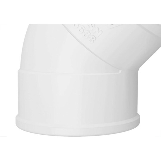 Joelho Esgoto Fortlev 45ºx100Mm - Kit C/10 Pecas