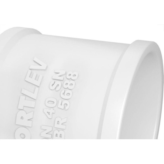 Luva Esgoto Fortlev 75Mm - Kit C/10 Pecas