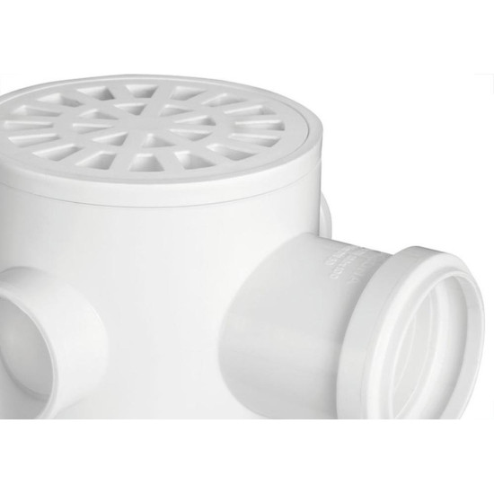 Caixa Sifonada Krona 100X150X50 Redonda Branca