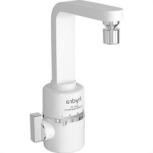 Torneira Eletrica Hydra Slim Bica Movel Parede Branca 4 Temperaturas 5500W. X 220V.