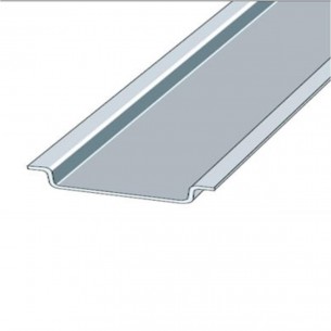 Suporte Disjuntor Trilho Liso Aluminio Aiedem 100Cm