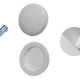 Tampinha Para Parafuso Jmk Branca 13Mm Pacote Com 100 Pecas