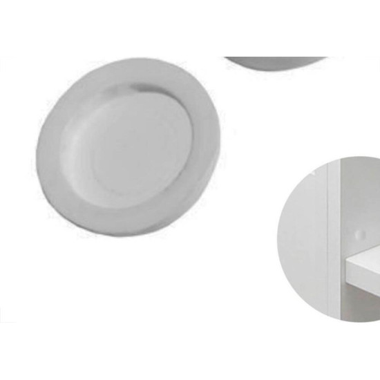 Tampinha Para Parafuso Jmk Branca 13Mm Pacote Com 100 Pecas