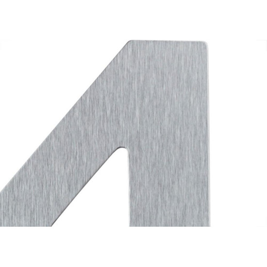 Numero Residencial Atlas Escovado No.4 - 12,5Cm