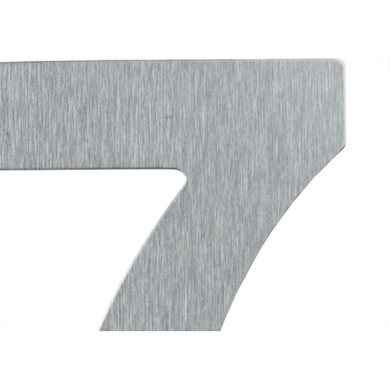 Numero Residencial Atlas Escovado No.7 - 12,5Cm Numero Residencial Atlas Escovado No.7 - 12,5Cm