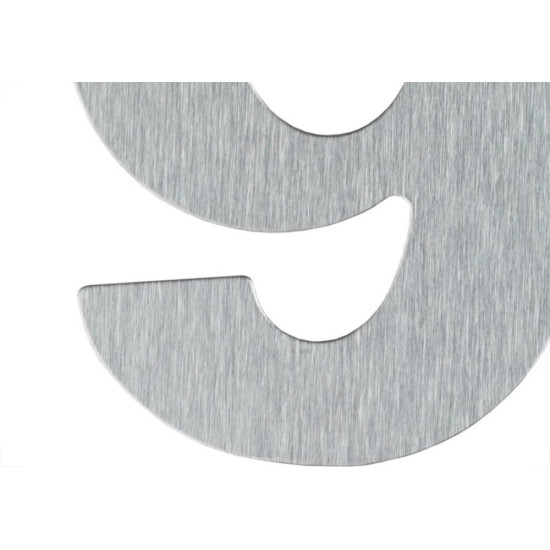 Numero Residencial Atlas Escovado No.9 -12,5Cm