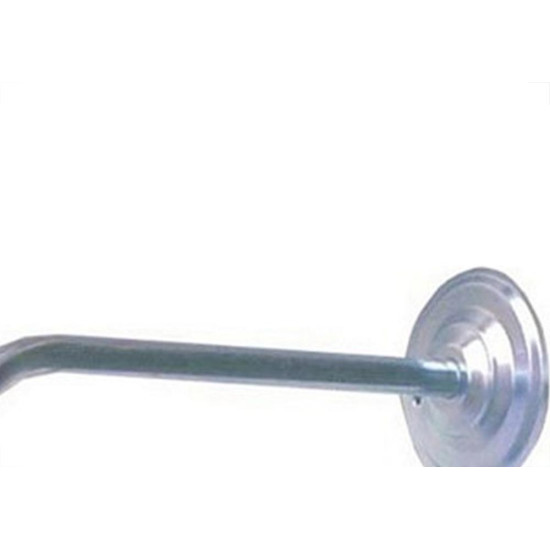 Braco Para Tempo Galvanizado Curvo 30Cm Relubras