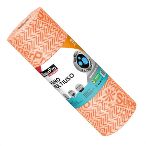 Pano Multiuso Superpro Bettanin Perfex Laranja Com 30M X 0,27M