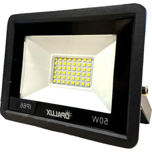 Refletor De Led Opalux 50W. 6500K. 4000Lm Ip66 Preto Bivolt - 504 Refletor De Led Opalux 50W. 6500K. 4000Lm Ip66 Preto Bivolt - 504