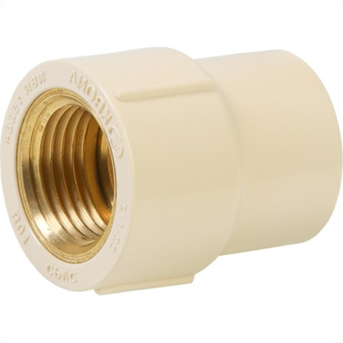 Luva Transicao Agua Quente Cpvc Ultraterm Krona Rosca Femea 22Mmx3/4'' - 1364 Luva Transicao Agua Quente Cpvc Ultraterm Krona Rosca Femea 22Mmx3/4'' - 1364