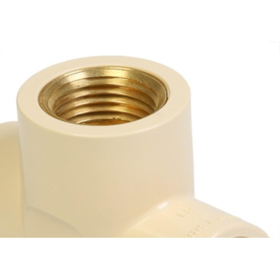 Te Transicao Agua Quente Cpvc Ultraterm Krona 22Mmx1/2'' - 1375 Te Transicao Agua Quente Cpvc Ultraterm Krona 22Mmx1/2'' - 1375