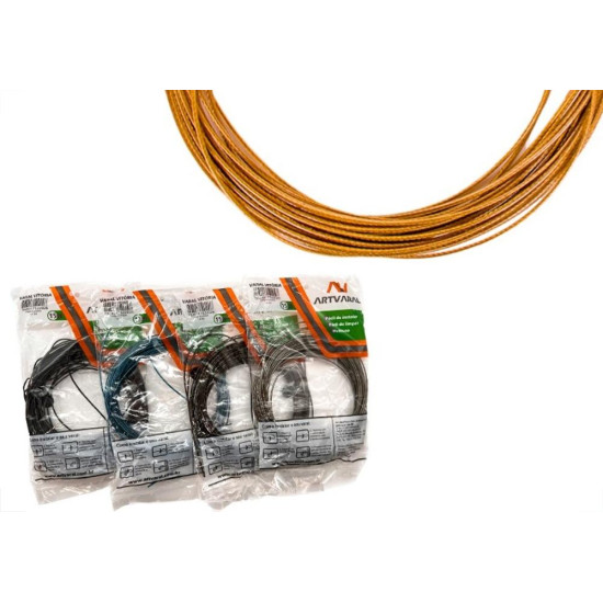 Varal De Aco Art Varal Revestido Pvc 1,65Mm X 15M - Kit C/12 Pecas Varal De Aco Art Varal Revestido Pvc 1,65Mm X 15M - Kit C/12 Pecas
