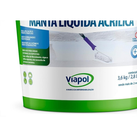 Impermeabilizante Viapol Vedalage Branco 2,85L Impermeabilizante Viapol Vedalage Branco 2,85L