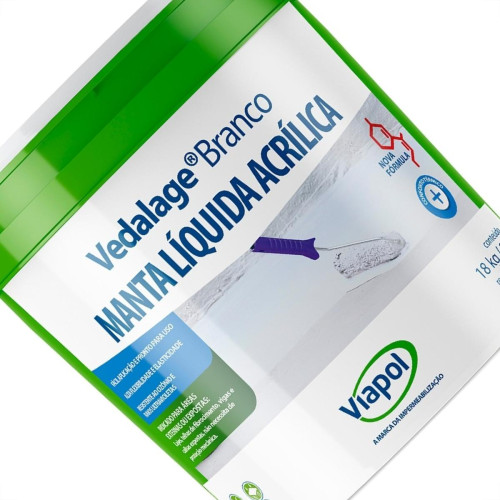 Impermeabilizante Viapol Vedalage Branco 14L