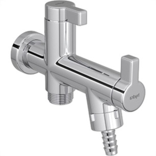 Torneira Maquina De Lavar/Tanque Abs Hydraplus 1/2'' E 3/4'' Metalizada 1/4 De Volta - 1155