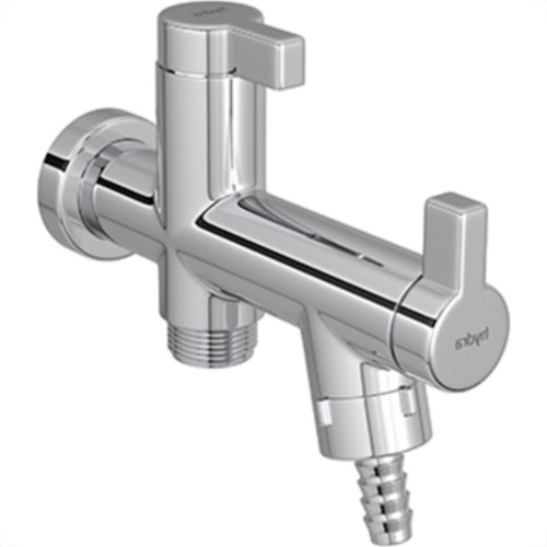 Torneira Maquina De Lavar/Tanque Abs Hydraplus 1/2'' E 3/4'' Metalizada 1/4 De Volta - 1155 Torneira Maquina De Lavar/Tanque Abs Hydraplus 1/2'' E 3/4'' Metalizada 1/4 De Volta - 1155