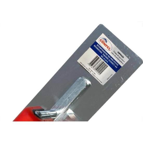 Desempenadeira Aco Compel Inox Canto Redondo 0.2414 Desempenadeira Aco Compel Inox Canto Redondo 0.2414