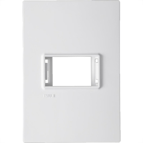 Placa Conjunto Modular Ilumi Vivaz 4X2 - 1 Modulo Horizontal + Suporte 76070 Placa Conjunto Modular Ilumi Vivaz 4X2 - 1 Modulo Horizontal + Suporte 76070