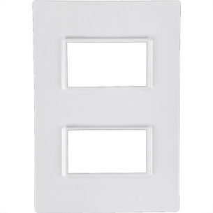 Placa Conjunto Modular Ilumi Vivaz 4X2 - 2 Modulos Separados + Suporte 76080