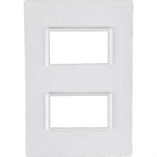 Placa Conjunto Modular Ilumi Vivaz 4X2 - 2 Modulos Separados + Suporte 76080 Placa Conjunto Modular Ilumi Vivaz 4X2 - 2 Modulos Separados + Suporte 76080