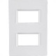 Placa Conjunto Modular Ilumi Vivaz 4X2 - 2 Modulos Separados + Suporte 76080 Placa Conjunto Modular Ilumi Vivaz 4X2 - 2 Modulos Separados + Suporte 76080