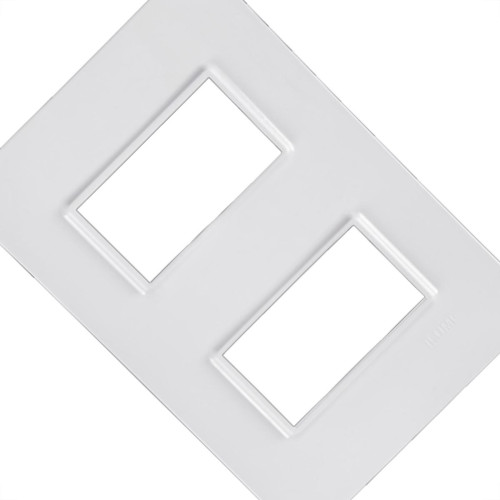 Placa Conjunto Modular Ilumi Vivaz 4X2 - 2 Modulos Separados + Suporte 76080 Placa Conjunto Modular Ilumi Vivaz 4X2 - 2 Modulos Separados + Suporte 76080