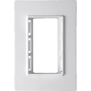 Placa Conjunto Modular Ilumi Vivaz 4X2 - 3 Modulos .Juntos + Suporte 76100