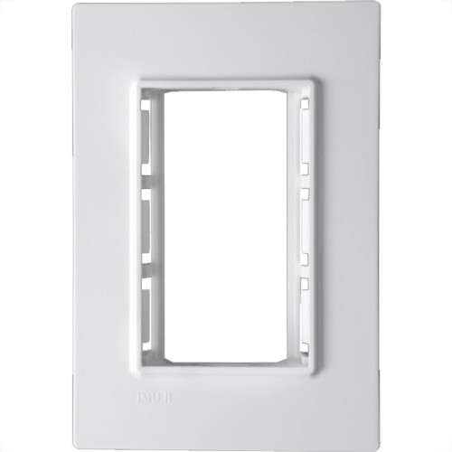 Placa Conjunto Modular Ilumi Vivaz 4X2 - 3 Modulos .Juntos + Suporte 76100 Placa Conjunto Modular Ilumi Vivaz 4X2 - 3 Modulos .Juntos + Suporte 76100
