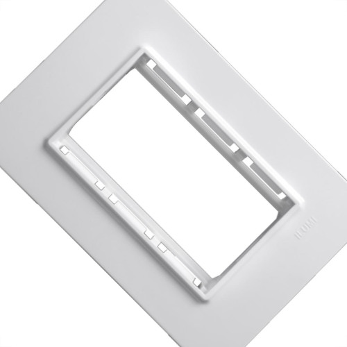 Placa Conjunto Modular Ilumi Vivaz 4X2 - 3 Modulos .Juntos + Suporte 76100 Placa Conjunto Modular Ilumi Vivaz 4X2 - 3 Modulos .Juntos + Suporte 76100