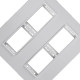Placa Conjunto Modular Ilumi Vivaz 4X4 - 2 Modulos + 2 Modulos + Suporte 77070 Placa Conjunto Modular Ilumi Vivaz 4X4 - 2 Modulos + 2 Modulos + Suporte 77070