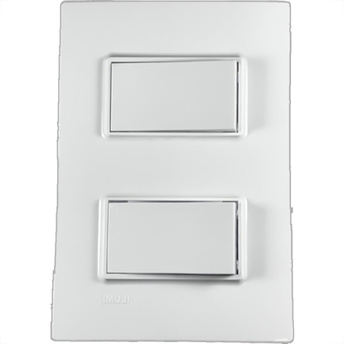 Kit C/5 - Conjunto Ilumi Vivaz Branco Com Placa 2 Simples... Kit C/5 - Conjunto Ilumi Vivaz Branco Com Placa 2 Simples...